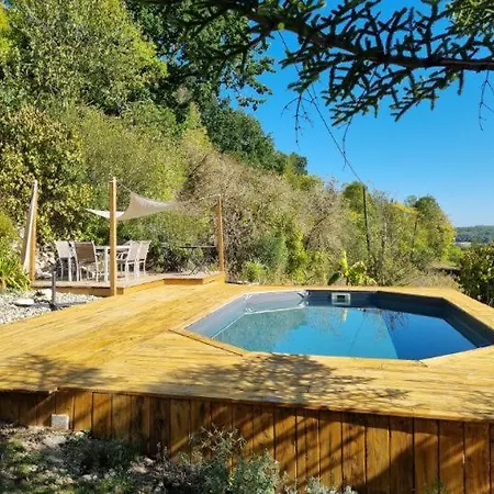 Casa de Férias Avec Piscine Vue Sur Montcuq Saint-Daunes