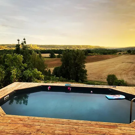 Casa de Férias Avec Piscine Vue Sur Montcuq