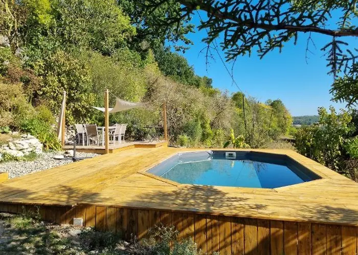 펜션 Avec Piscine Vue Sur Montcuq Saint-Daunes