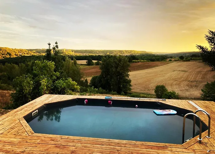 펜션 Avec Piscine Vue Sur Montcuq